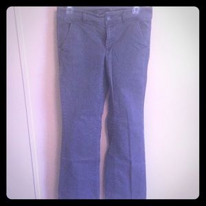 AEO kick boot navy dress pant